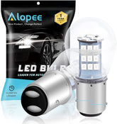 ALOPEE 10V-24V DC Bright 1157 Led Bulb Red 1157 Bulb 2357 Led Bulb 2057 Led Bulb 7528 BAY15D 33SMD 2835Chip Replacement for LED Tail Light Bulb, Brake Light, Pack of 2